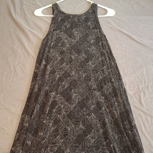 old navy black patterned dress